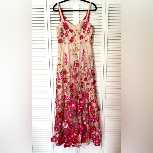 New 🌸AW Alison Floral Embroidered Maxi Dress 10 - Picture 4 of 6